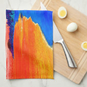 Pop Kunst Exotic Beach Palm Trees Theedoek (Quarter Fold)