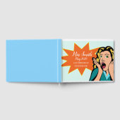 Pop kunst grappige moderne 21ste verjaardag gastenboek (Volledig)