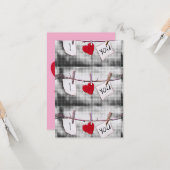 Pop Kunst Ik hou van je Kaart (Voorkant / Achterkant in situ)