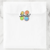 Pop kunst lachende gezichten stickers (Tas)