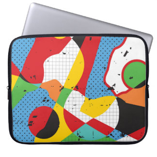 Pop kunst, levendig minimalisme. laptop sleeve