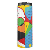 Pop kunst, levendig minimalisme. thermosbeker (Achterkant)