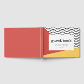 pop-kunst Memphis-stijl bruiloft Gastenboek (Volledig)