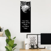 Pop Kunst Motivatie Citaat Basketball Poster (Thuiskantoor)