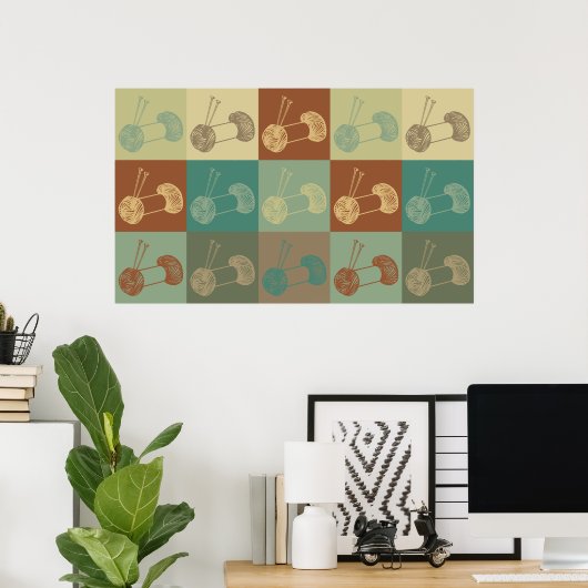 Pop-kunst Poster (Thuiskantoor)