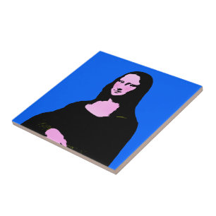 Pop Kunst Stijl Mona Lisa Tegeltje