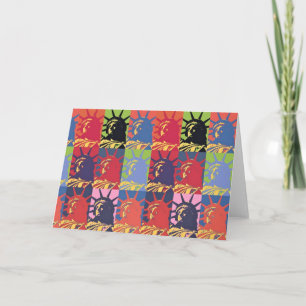 Pop Kunstbeeld van Liberty American Kaart