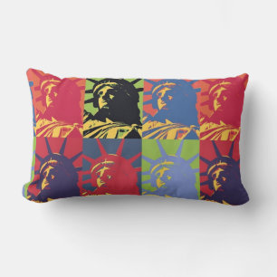 Pop Kunstbeeld van Liberty American Kussen