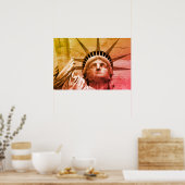 Pop Kunstbeeld van Liberty New York Poster (Keuken)