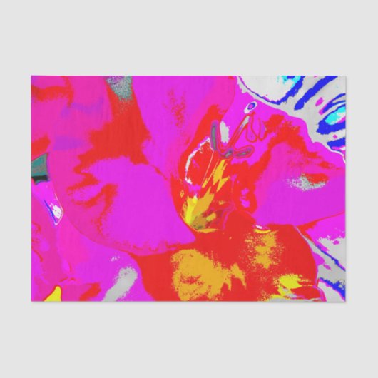 Pop kunstbloem tissuepapier (Voorkant)