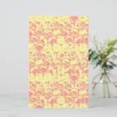 Pop kunstborrelen briefpapier (Staand voorkant)