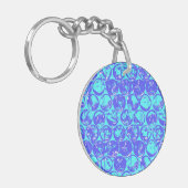 Pop kunstborrelen sleutelhanger (Voorkant Links)