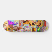 pop kunstcollage skateboard (Horizontaal)