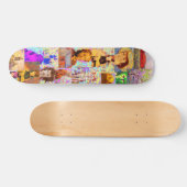 pop kunstcollage skateboard (Horizontaal)