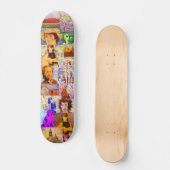 pop kunstcollage skateboard (Voorkant)