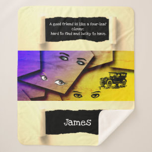 Pop Kunstminimalisme Inspirerend en Motivatie Sherpa Deken