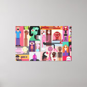 Pop kunstontwerp canvas afdruk (Voorkant)