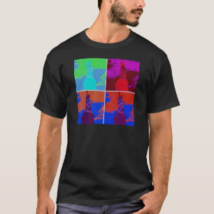 Pop Kunststijl Vrijheidsbeeld T-shirt