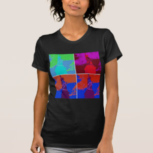 Pop Kunststijl Vrijheidsbeeld T-shirt