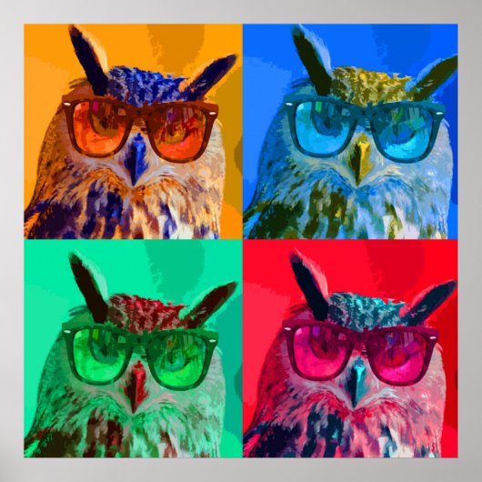 Pop-kunstuil Poster (Voorkant)