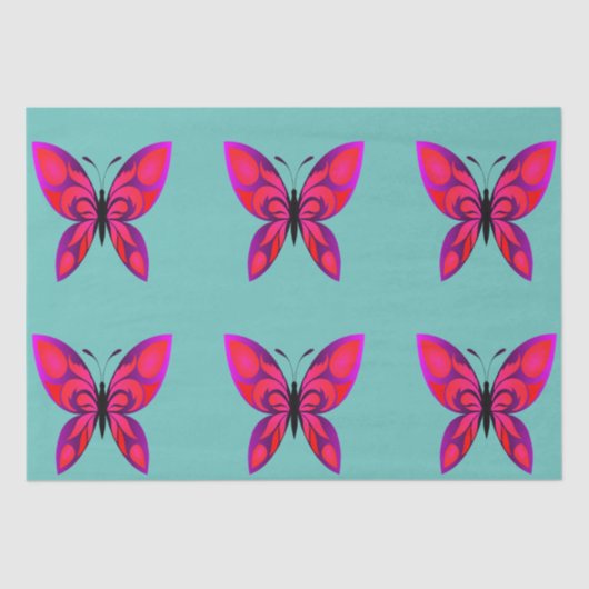 Pop Kunstvlinder Tissuepapier (Voorkant)