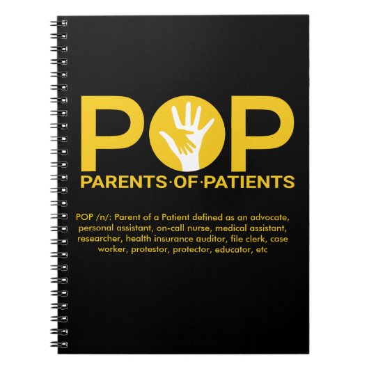 POP-laptop (zwart) Notitieboek (Voorkant)