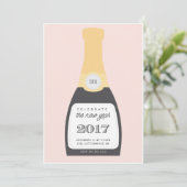 Pop le Champagne| Invitation de la fête du Nouvel  (Debout devant)