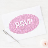 Pop Leopard Ovale Sticker (Envelop)
