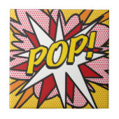 POP Leuke Retro Strip Pop Art Tegeltje (Voorkant)