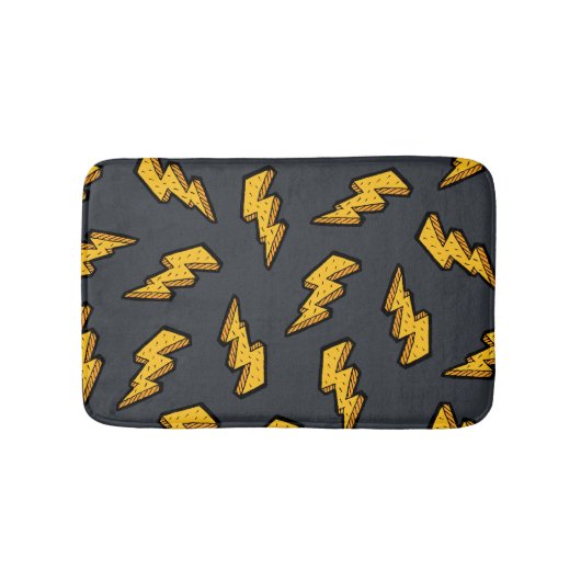 Pop Lightning Bolt Pattern Badmat (Voorkant)