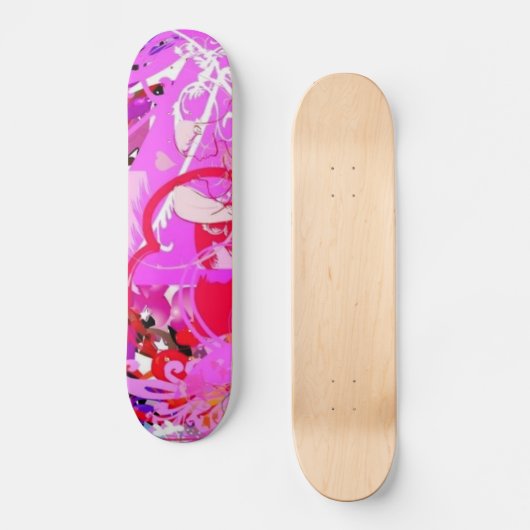 Pop Love Stakeboard Skateboard (Voorkant)