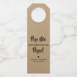 Pop Me When She Pops, Baby shower étiquette cadeau