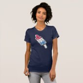 pop met retro-raketten t-shirt (Voorkant volledig)