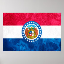 Pop Missouri State Flag Art