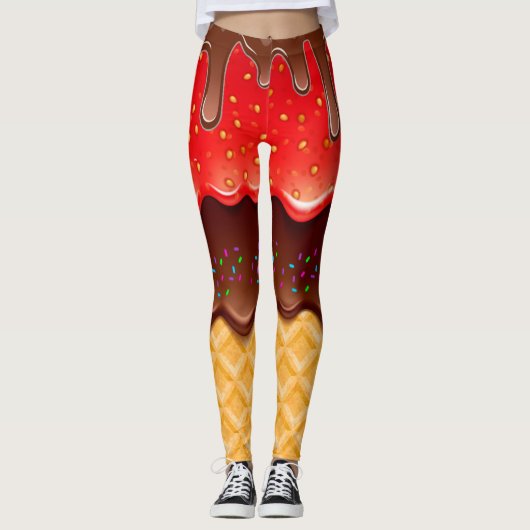 Pop Mode Lick 3 niet Leggings (Voorkant)