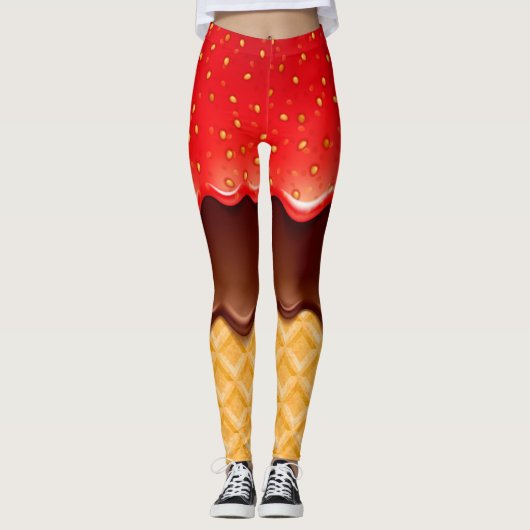 Pop Mode niet likken Leggings (Voorkant)