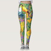 Pop Mode Tropical Toucan Leggings (Devant)