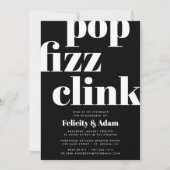 Pop moderne | Invitation de la partie d'engagement (Devant)