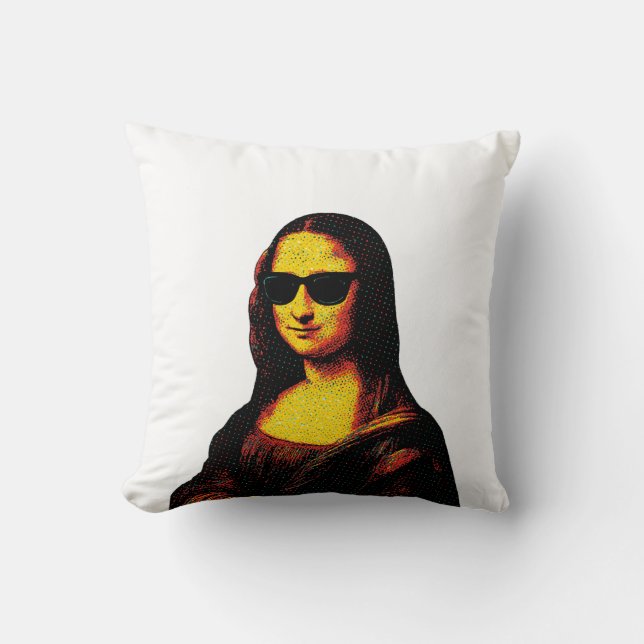 Pop Monna Lisa kussen (Voorkant)