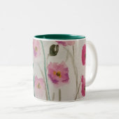 Pop Mug en fleurs roses (Devant droit)