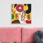 Pop Music Canvas Afdruk (Insitu (Woonkamer))