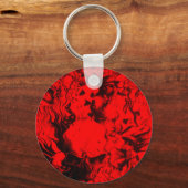 Pop musicus portretten in levendige rode kleuren k sleutelhanger (Voorkant)