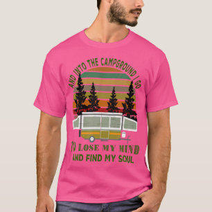 Pop omhoog Camper Camping Wandelen Vissen Hunt T-shirt