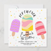 Pop On Over Anniversaire Fête Invitation Carte Pos (Devant)