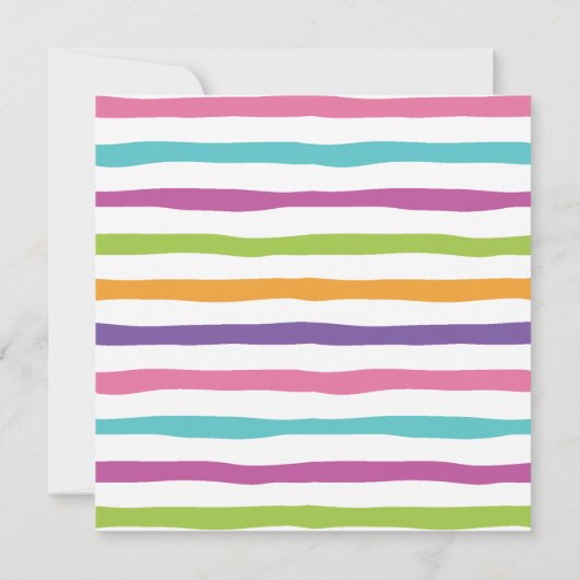 Pop On Over Popsicles Anniversaire Fête Invitation (Dos)