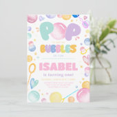 Pop op Over voor Bubbles Birthday Kaart (Staand voorkant)