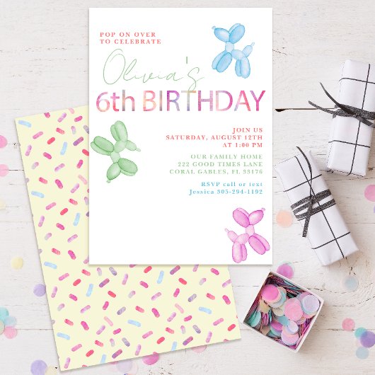 Pop op uitnodiging voor meer dan 6e verjaardag