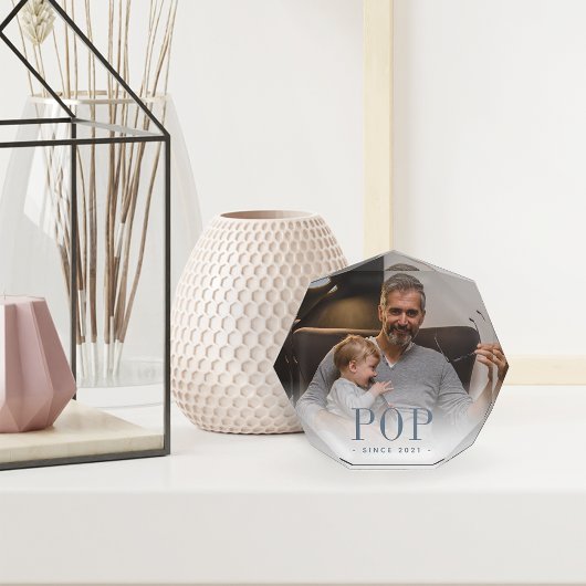 Pop opa jaar ingesteld fotoblokken