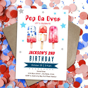 Pop Over Kids Summer IJslolly 2e Verjaardag Kaart