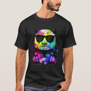 Pop Panda Gamer met Hoofdtelefoon T-shirt